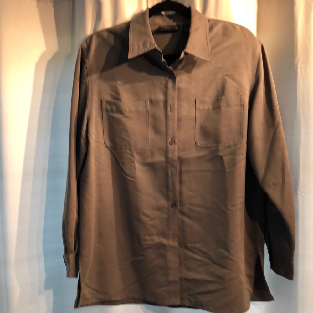 Style & Co. Pant Set with Button Down Shirt- M - Picture 2 of 9
